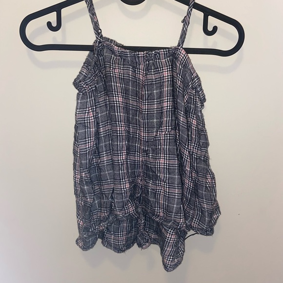 🌟2 for $20🌟 Plaid Off-Shoulder Top - Picture 1 of 4